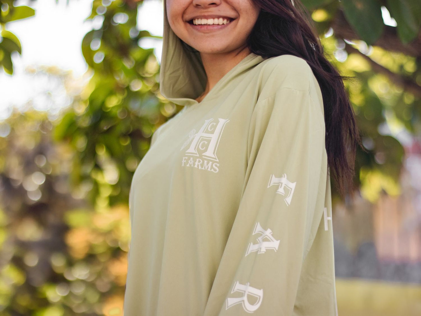 Long Sleeve Farm Shirt with Hood