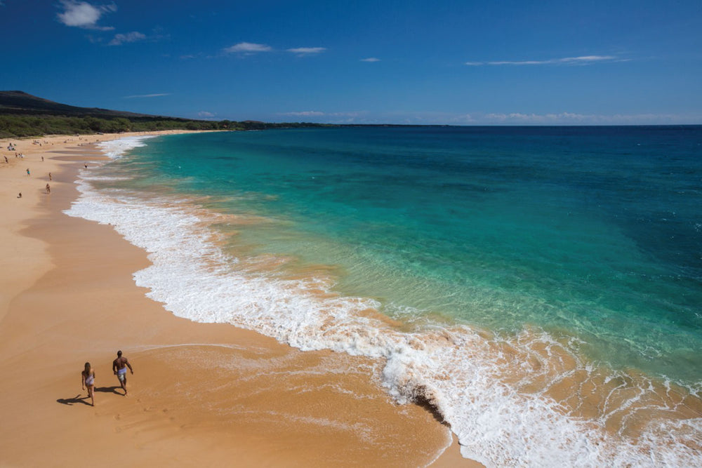 A sandy beach in Hawaii
