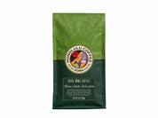 Green coffee bag with Honolulu Coffee branding on a white background