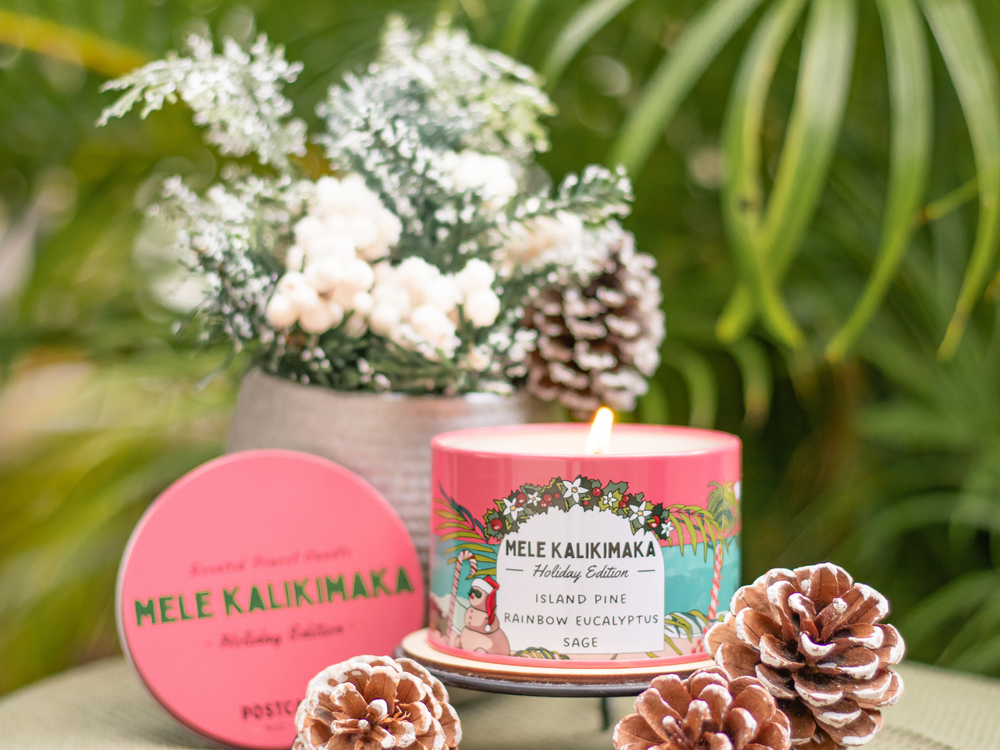 Postcards Holiday Candle