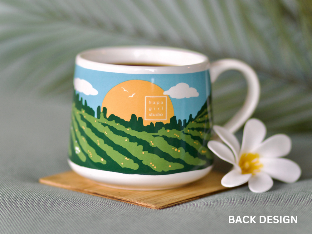 あちゃりか商店様 Hapa Girl Studio Kona Crescent Mug 12oz – Honolulu Coffee
