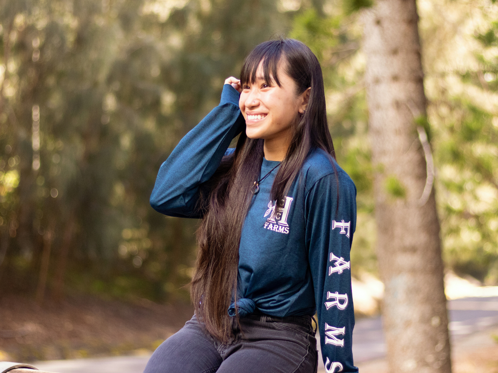 
                  
                    Navy Blue Farm Long Sleeve T-Shirt
                  
                