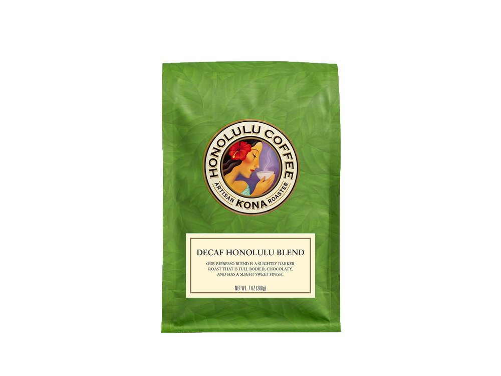 
                  
                    7 oz bag of Decaf Honolulu Blend
                  
                