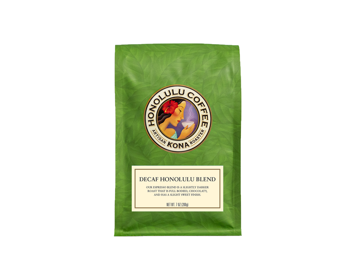 
                  
                    7 oz bag of Decaf Honolulu Blend
                  
                