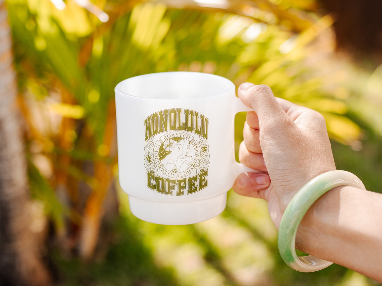 HC Milk Glass Mug | Honolulu Coffee HC Milk Glass Mug | Honolulu Coffee