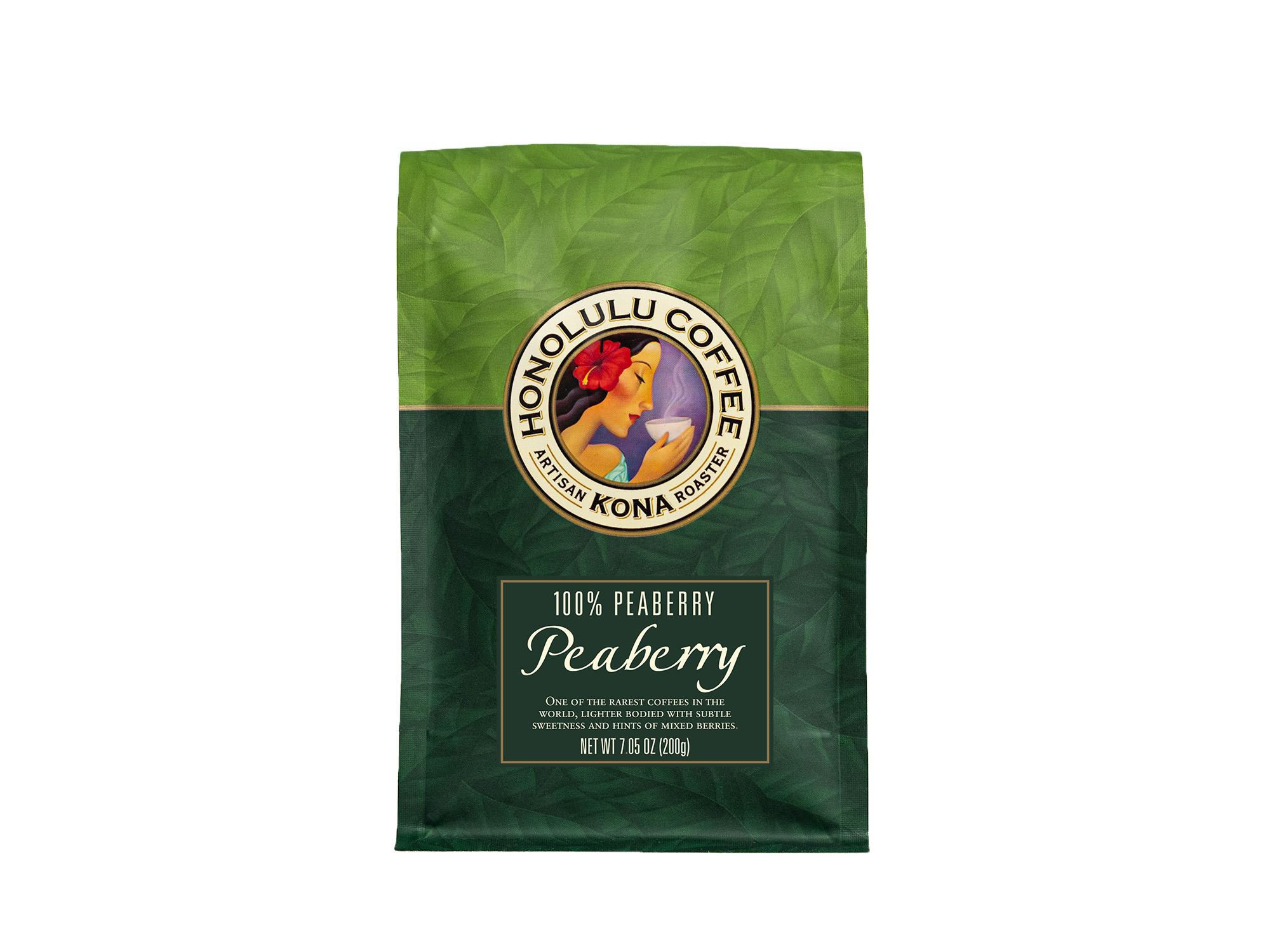 100% Kona Peaberry Coffee 7 Ounce Bag