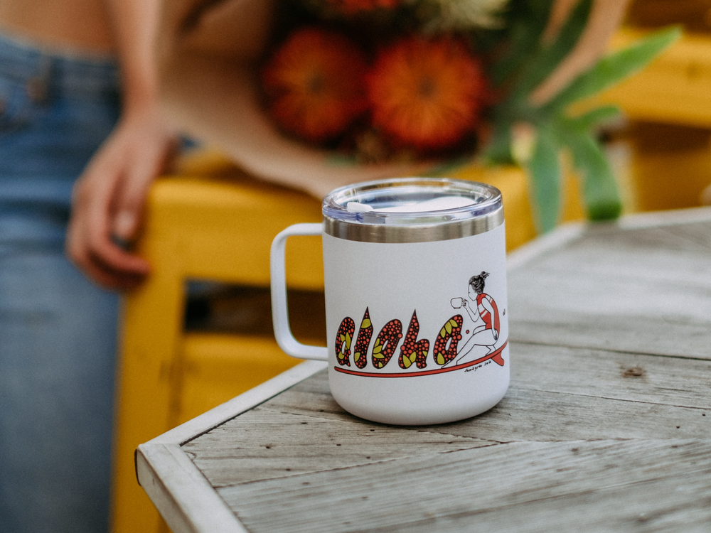 
                  
                    Surfer Girl "Aloha" Camper Mug
                  
                