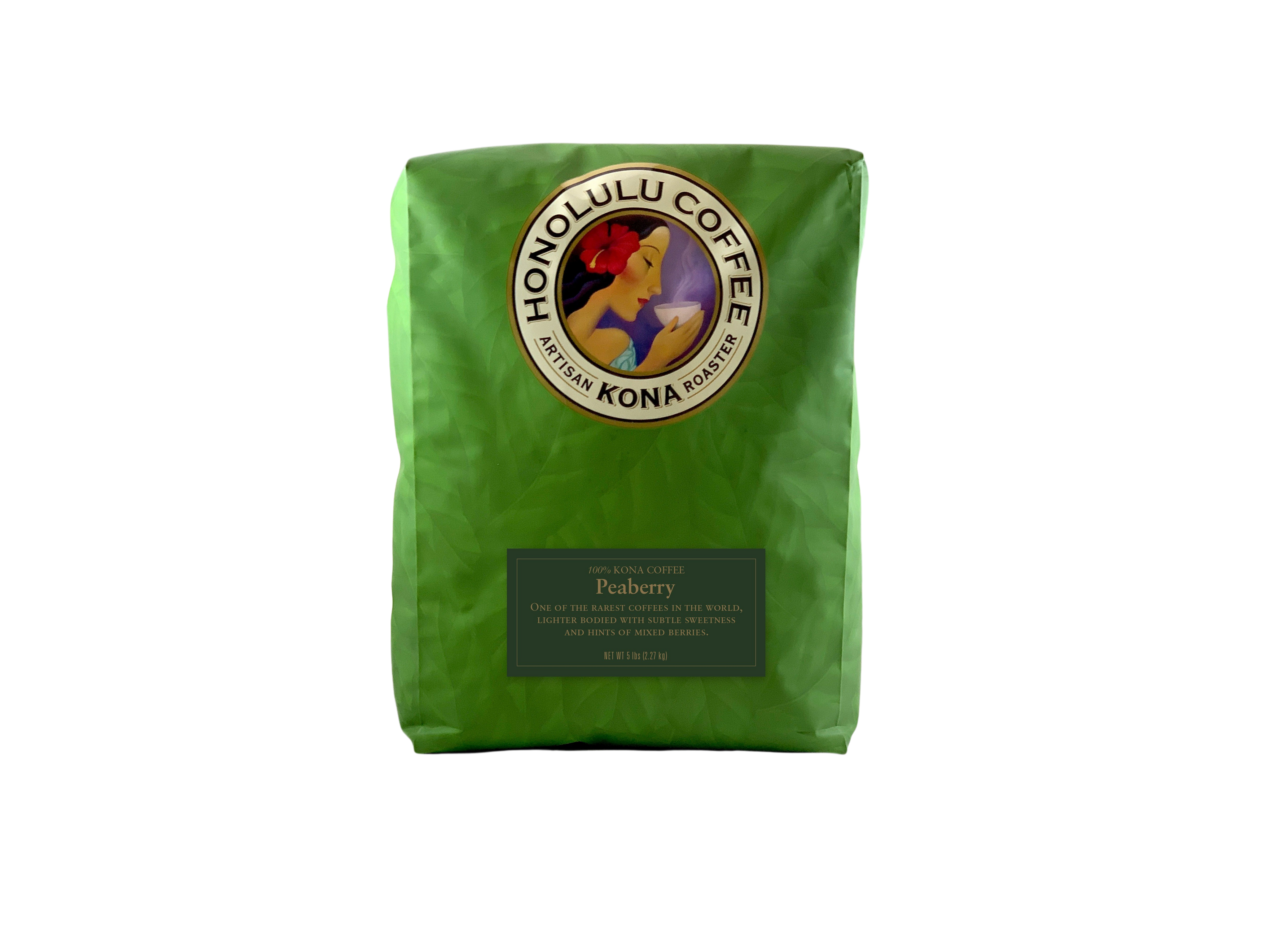 100% Kona Peaberry Coffee 5lb Bag